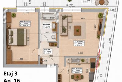 Apartament cu 2 camere în Tomis Plus - 5