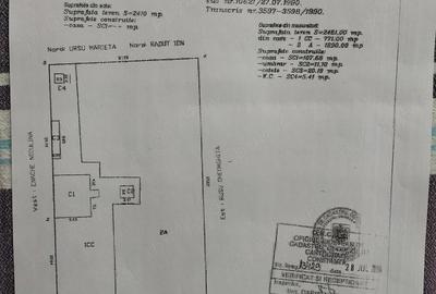 Casă cu 2 camere cu Teren 1690 Mp în Central