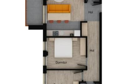 Apartament 3 camere, 64 mp, 2 bai, etaj intermediar, balcon, garaj, Muzeul Apei - 2