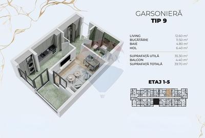 De Vanzare Garsoniera 40 mp Bloc Nou 2026 Optiuni Parcare - 6