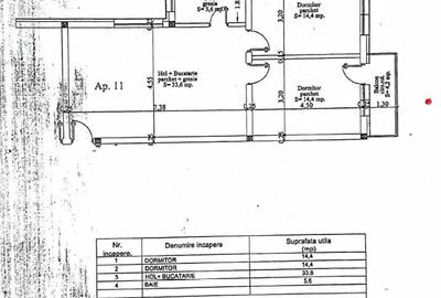 Apartament cu 3 camere semidecomandat în Florești - 3