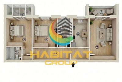 Chiajna Rosu Apartament 3 Camere 2 Bai Mobilat Utilat Parcare - 7