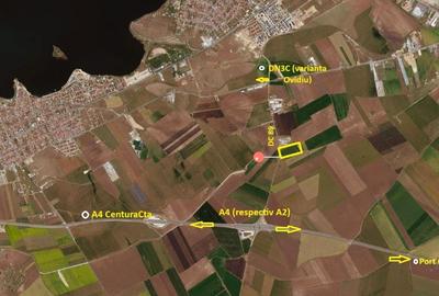 Teren intravilan 44700 mp - Ideal parc logistic, showroom sau depozit, Constanța