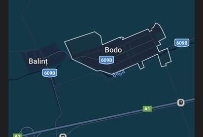 Teren de 1400 mp, în Bodo