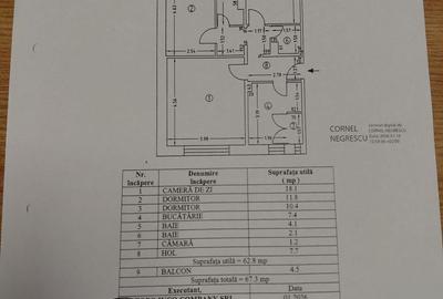 Apartament cu 3 camere decomandat în Gura Văii - 3