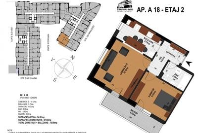 Apartament cu 2 camere in zona Timpuri noi - 10