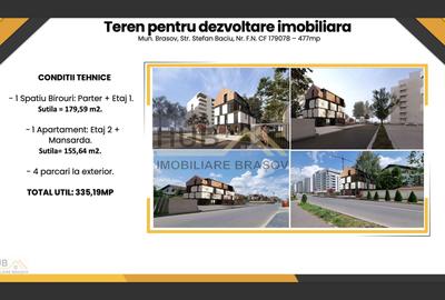 Teren Construcții intravilan de 477 mp, în Tractorul - 8