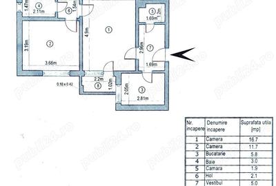 Proprietar! 2 cam, et. 4 10, 48.4 mp, Drumul Taberei | Mobilat, Utilat, REABILITAT, Renovat, Solid - 1