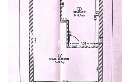 Spațiu comercial I 55 mp I Bucătărie I Gr. Sanitar I Central - 6