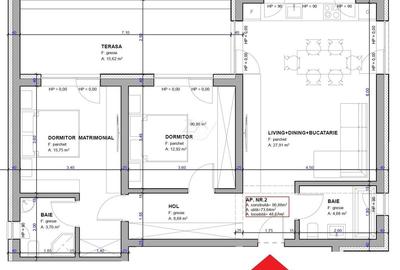 Apartament cu 3 camere în Moșnița Nouă - 14