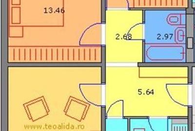 Apartament cu 3 camere decomandat, mobilat în Dristor