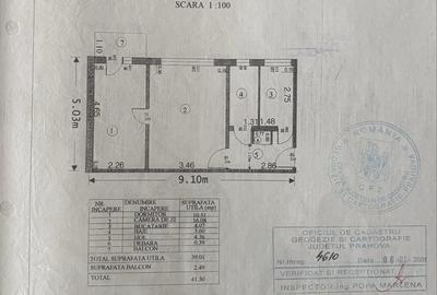 Apartament cu 2 camere nedecomandat în Vest