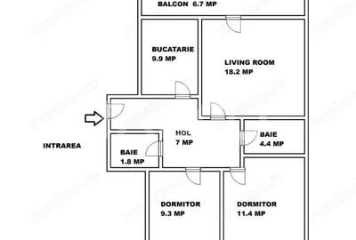 Apartament etaj 1 de vanzare 3 camere 2 bai balcon pivnita Cisnadie - 3