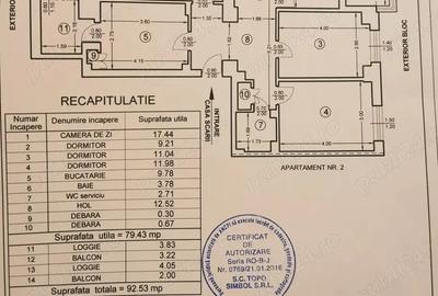 Apartament 4 camere, suprafata totala 93 mp, Bacau central - 2
