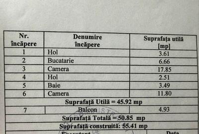 Apartament 2 cam. Aurora 51mp et.1 centrala termopan fara imbunatatiri - 3