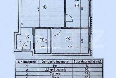 Apartament la cheie, 3 camere, 52 mp, 6 mp balcon, zona Metro - 12