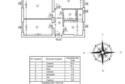 Centru - Cuza Voda - Maternitate, 3 camere disponibil imediat - 2