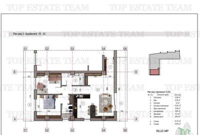 Apartament 3 camere 2 terase bloc nou metrou 1 Decembrie 191 - 2