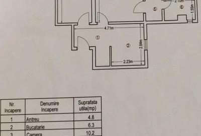 Apartament cu 3 camere semidecomandat în Central - 3