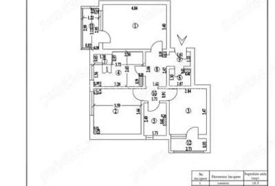 Apartament 3 camere decomandat 68 mp Galati zona IREG - acces la terasa deschisa 60 mp - 2