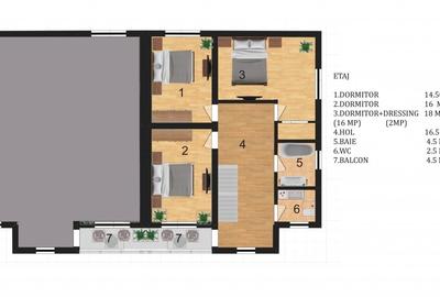 Duplex spatios pe malul lacului P+1E+M proiect german - 5