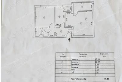 Apartament cu 2 camere decomandate, Cartier Micro 20, etaj 6!
