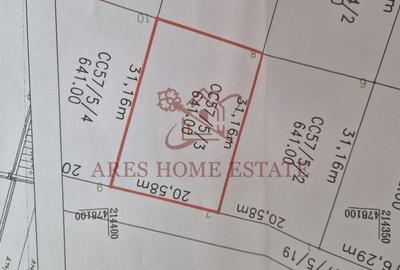 Teren intravilan 641 mp, deschidere 21 m - Str.  Zmeurului - 5
