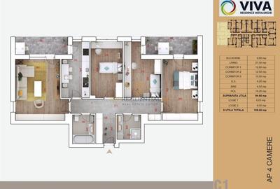 Apartament ideal cu 4 camere, terasa si logie, Aparatorii Patriei - 8