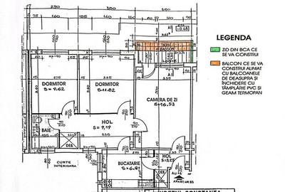 Apartament cu 3 camere circular în Tomis Nord - 14