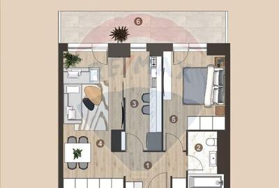 Apartament 2 camere & terasa I mobilat utilat I First Est... - 3