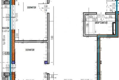 Apartament 3 camere, 61mp, bloc nou, zona Regal, Baciu
