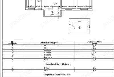 Inel 2, apartament 3 camere de vanzare, Constanta - 1