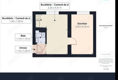 Apartament cu 2 camere semidecomandat în Antiaeriană - 9