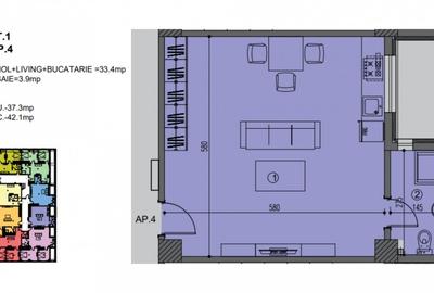 Garsoniera spatioasa | Doamna Ghica | Bloc Nou Tip Boutique | - 4