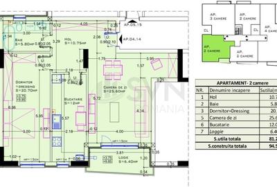 Apartament cu 3 camere semidecomandat în Aviației - 11