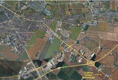 OCAZIE 13.286mp teren intravilan A0/DN4 Popesti Leordeni, gaze, curent - 2