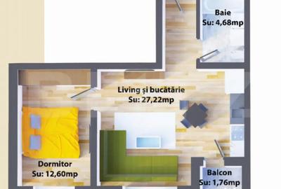 Apartament cu 2 camere decomandat în Central - 1