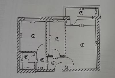 Apartament cu 2 camere decomandat, mobilat în Theodor Pallady - 9