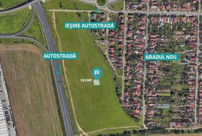 Teren cu PUZ servicii comerciale Aradul Nou - 1