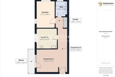 Apartament luminos cu 2 camere și terasă, gata de mutat, zona Aradului - 20