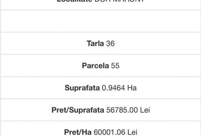 Teren de 44000 mp, în Dor Mărunt - 2