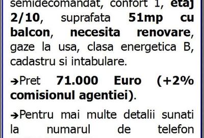 Apartament cu 2 camere semidecomandat în Gara - 2