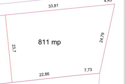 Teren intravilan 811 mp Daia Noua
