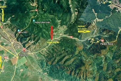 Teren Construcții extravilan de 5800 mp, în Cheile Râșnoavei