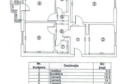 Apartament cu 3 camere decomandat în 13 Septembrie - 8