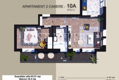 2 Camere Zona Linistita -acces rapid STB-5 Min - 5