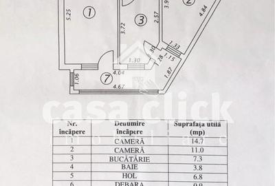 Apartament cu 2 camere decomandat în Micro 13 - 3