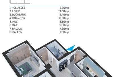 APARTAMENT CU 2 CAMERE, CONSTRUCTIE NOUA SI FINISAJE PREMIUM - 5