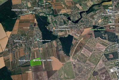 Teren intravilan 16 ha, tangent DR4, acces dublu la asfalt - 2