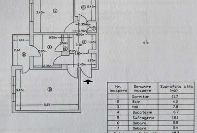 Apartament cu 2 camere decomandat în Sud - 1